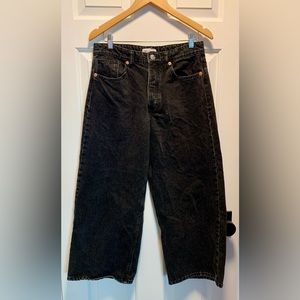 Cropped Wide Leg Jeans